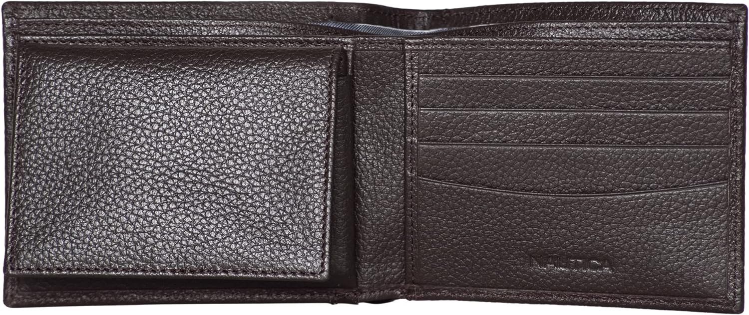 Nautica Classic J Class Leather Bifold Wallet Nautica Classic J Class