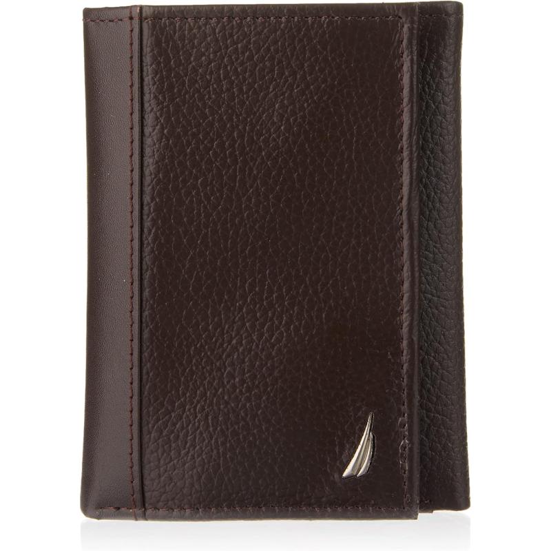 Nautica Classic J-Class Leather Bifold Wallet(Nautica Classic J-class ...