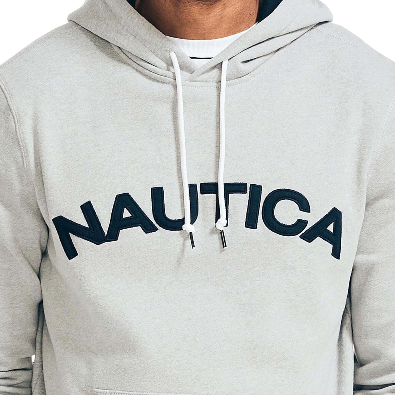 Nautica Men’s J-Class Logo Fleece Hoodie((Fall/Winter 2024) Smoke Grey ...