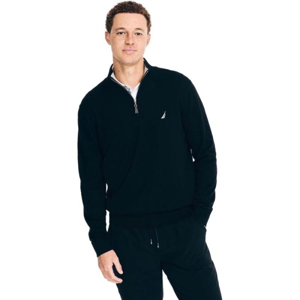 Nautica Mens Quarter Zip Sweater Navtech Collection Fall Winter